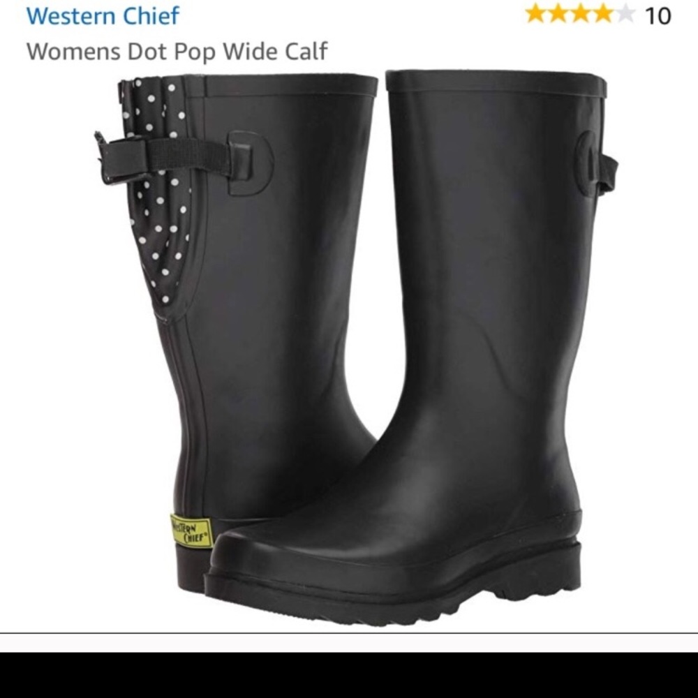 Wide calf rain boots